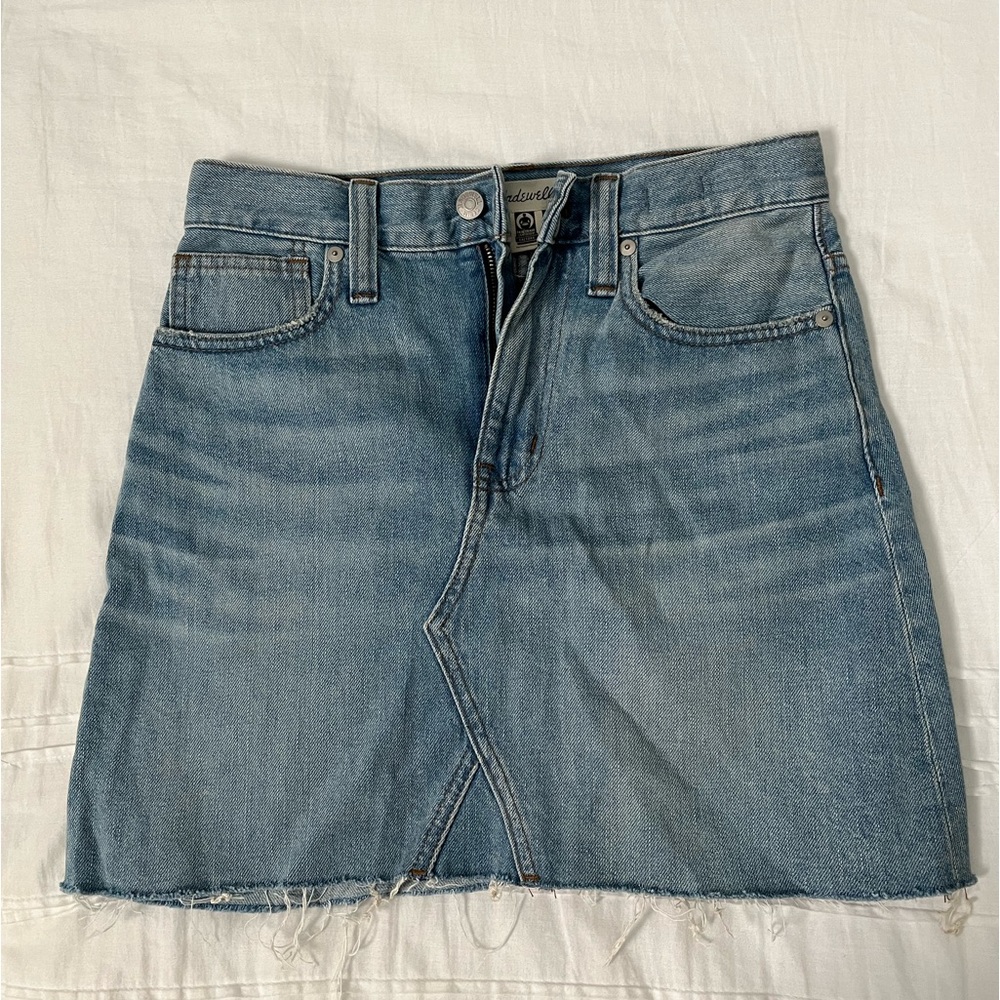 Madewell Asymmetrical Denim Skirt